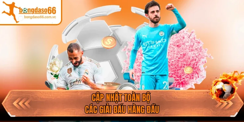 Cập nhật toàn bộ các giải đấu hàng đầu